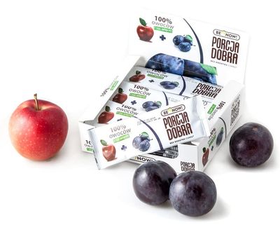 Be Now Healthy Fruit Bars - Apple &amp; Plum (24 Pack) 100% Fruit Snacks for Kids and Adults - Sugar Free Snacks, Vegan, Non-GMO, Gluten-Free Snacks, Fruit Snacks.
