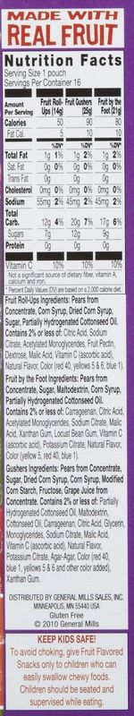 Betty Crocker Fruit Snacks, Fruit Roll-Ups, Fruit By The Foot and Fruit Gushers, Variety Snack Pack, 16 Pouches