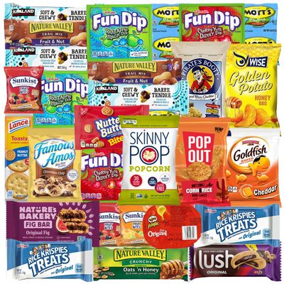 Care Package (50 Count) Gift Box Variety Pack Discover a Whole New World of Snack Variety for College Family Women Men