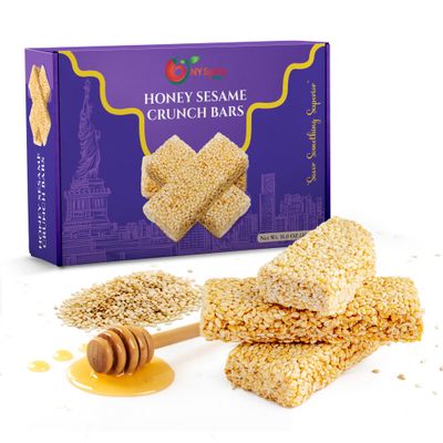 NY SPICE SHOP Sesame Honey Bars - 1 Pound Honey Candy - Sesame Crunch - Sesame Candy - Sesame Candy Honey - Sesame Bar - Honey Sesame Snacks - Honey Bars - Sesame Seed Honey Candy - Seed Crunch