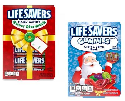 Life Saver Holiday Variety Pack - Pack of 2-1 Game Book with Gummy Life Savers - 1 Hard Candy Sweet Storybook - Smiling Sweets - Delicious Treats for Everyone