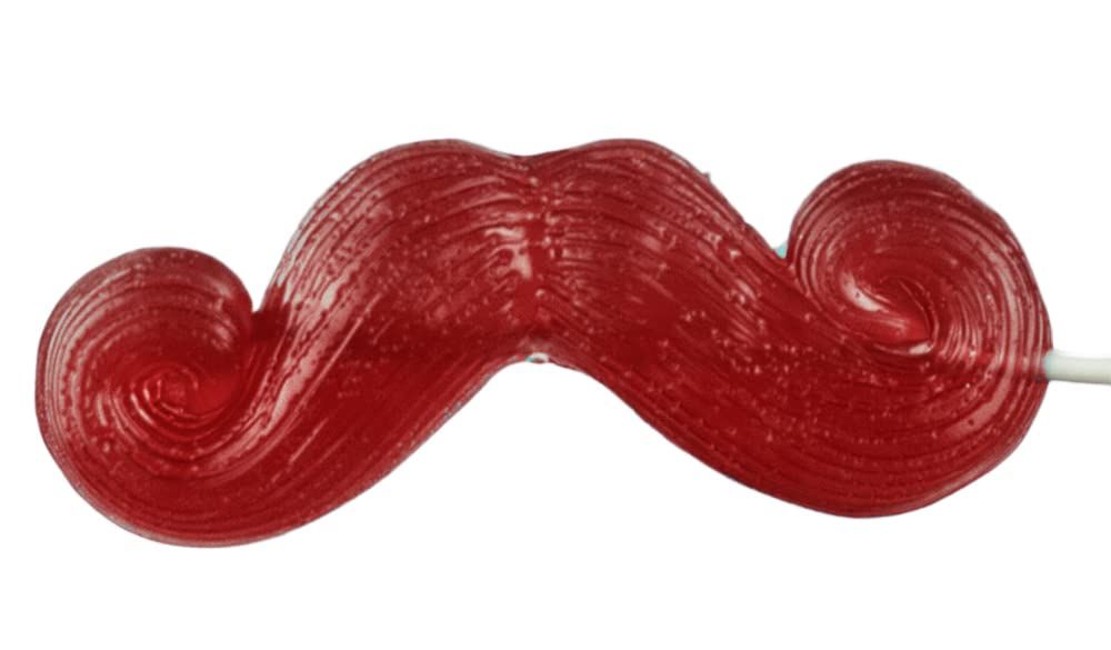 GGB Candies Gummy Mustache, Pack of 2 (Cherry  2-Pack)