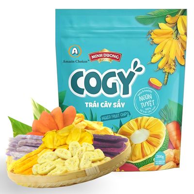 Amazin Choices Dried Fruit Snacks. Delicious Treats for Kids &amp; Adults. Vegan and Fresh Fruit Snacks. Snack Viet - Tropical Dried Fruit - (200g - 7.05oz)