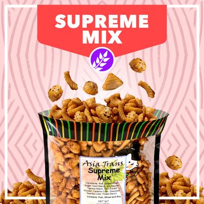 Traditional Supreme Mix Arare Rice Crackers - Mochi Crunch Asian Snack Mix - Sweet, Salty, and Umami Flavor - Crunchy On-The-Go Snack For Any Occasion - 9 Ounce