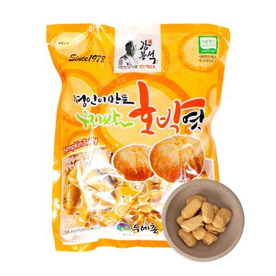 KANG BONG SEOK, Master Pumpkin Yeot I Jocheong Candy I Rice syrup I Grain Syrup I Korean Snack I Traditional Candy I No Artificial Additive I 300g
