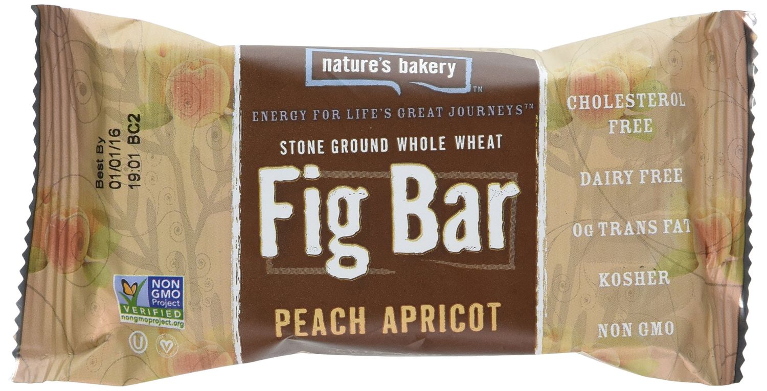 Nature&#39;s Bakery Whole Wheat Fig Bar, Peach Apricot, 2 oz (Pack of 12)