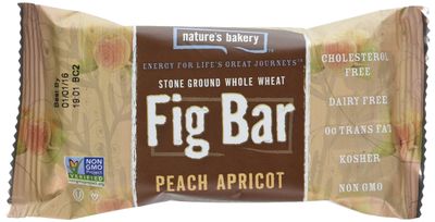 Nature&#39;s Bakery Whole Wheat Fig Bar, Peach Apricot, 2 oz (Pack of 12)