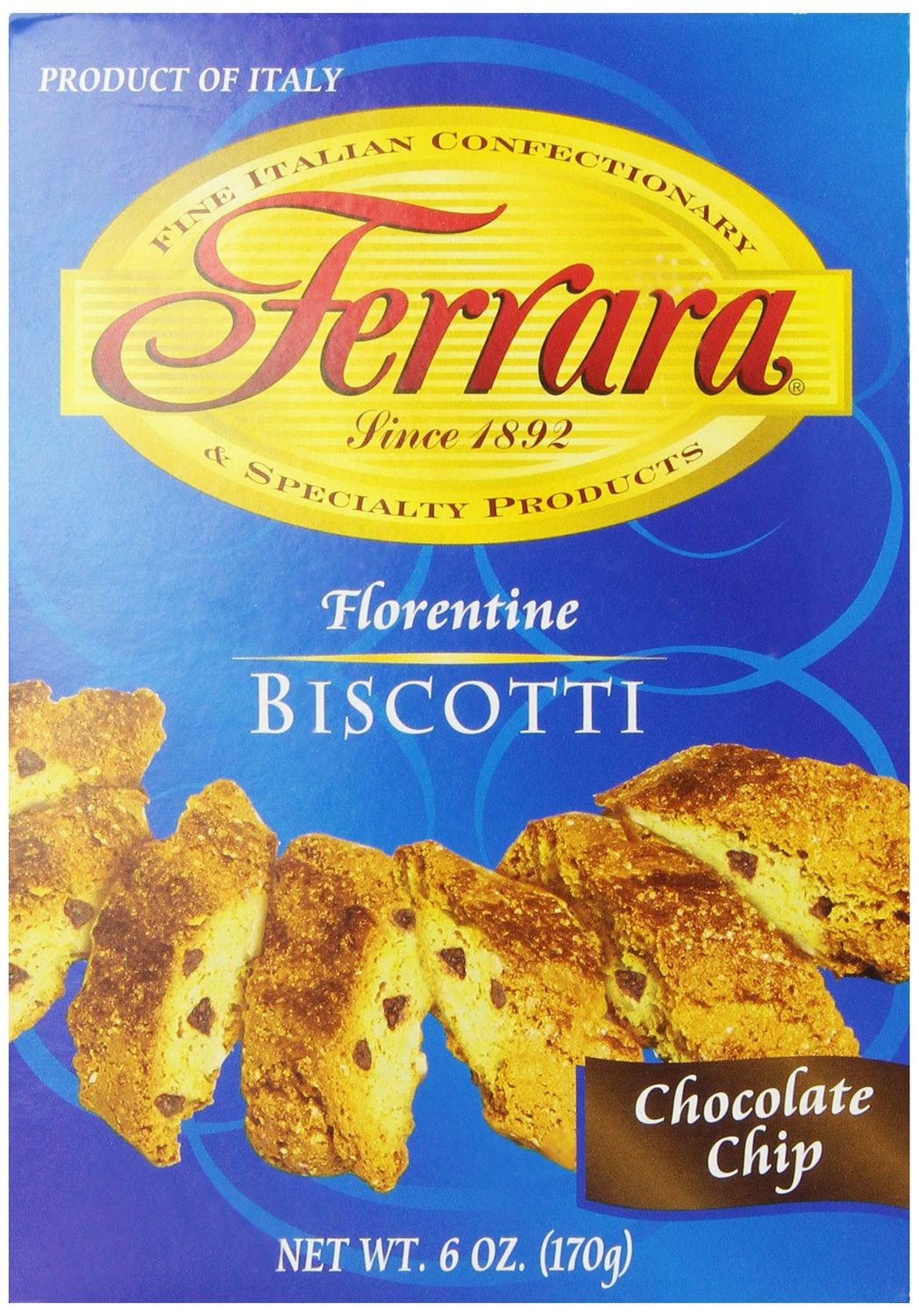 Ferrara Florentine Chocolate Chip Biscottti, 6 Ounce