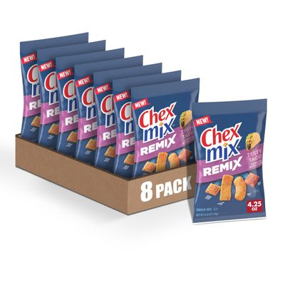 Chex Mix Remix Zesty Taco Snack Mix, 4.25 OZ (Pack of 8)