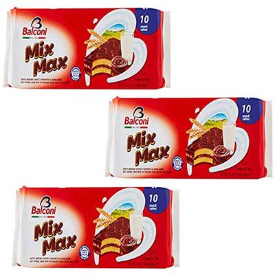 Balconi Mix Max Snack Cake, 10 Snack Cakes, 350 Gram (Pack of 3)