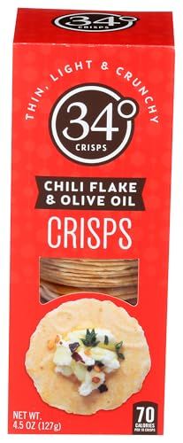 34 Degrees Chili Flake &amp; Olive Oil Crisps, 4.5 OZ