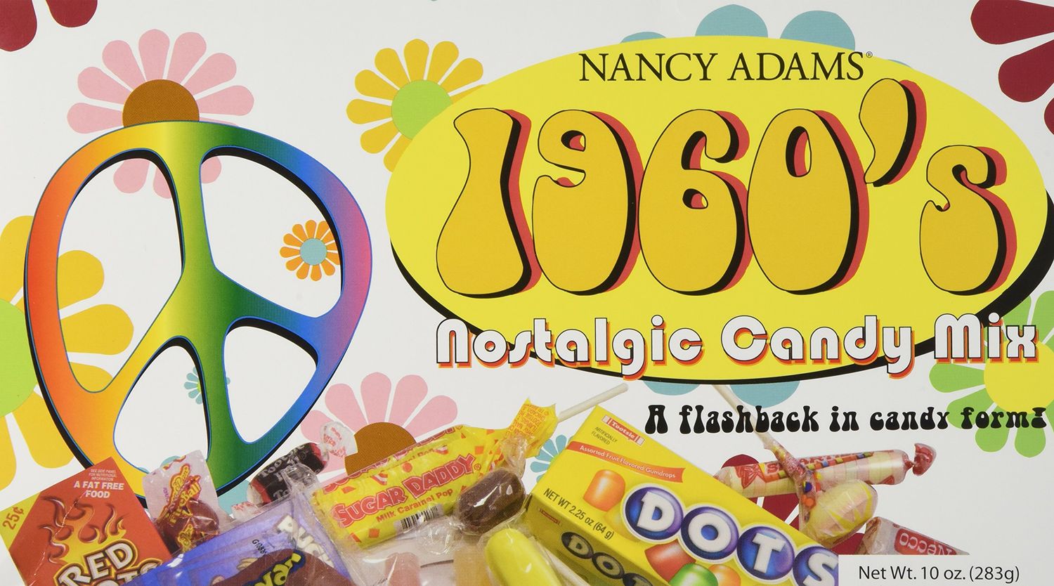 1960&#39;s Retro Candy Gift Box-Decade Box Gift Basket - Classic 60&#39;s Candy, 10oz