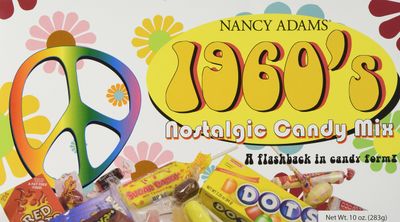 1960&#39;s Retro Candy Gift Box-Decade Box Gift Basket - Classic 60&#39;s Candy, 10oz