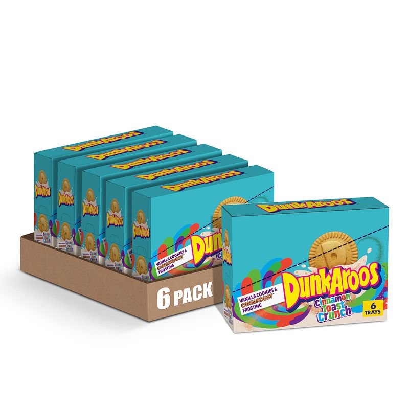 DunkAroos Vanilla Cookies and Cinnamon Toast Crunch Frosting 6 ct (Pack of 6)