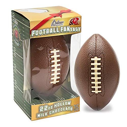 R.M. PALMER Football Fantasy Milk Chocolate Hollow Football in a Gift Box, Holiday Themed Treats, Candy, and Snacks