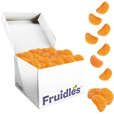 Fruidles Orange Gummi Slices Candy, Delicious Sugar Coated Fruit Flavors Gummies (5 Pounds (Bulk))