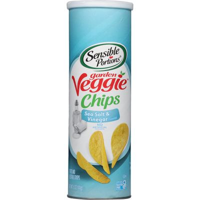 Sensible Portions Stacked Garden Veggie Chips, Salt &amp; Vinegar, 5 oz