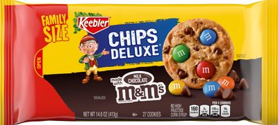 Keebler Chips Deluxe Cookies Rainbow with M&amp;M&#39;s Chocolate Candies, 14.6 Oz. (Pack of 1)