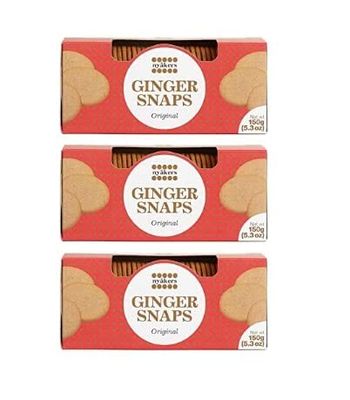 Nyakers Nyakers Swedish Original Ginger Snaps Cookies - Vegan Cookies - Dairy-Free Snacks - Gourmet Cookies - Food Gift Sets - 150g 3pk Red Nyakers Nyakers Swedish Original Ginger Snaps Cookies - Vegan Cookies - Dairy-Free Snacks - Gourmet Cookies - Food Gift Sets - 150g 3pk Red