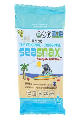 SEASNAX Organic Original Seaweed Snack, 0.36 OZ