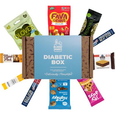 Diabetic Snack Box - Low Sugar Variety Pack | Healthy Snack Box with Low Carb, Low Sugar Snacks | Ideal Gift for Diabetics, Keto-Friendly, Guilt-Free Treats for Diabetes, Healthy Snacking