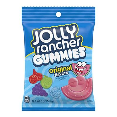 JOLLY RANCHER Assorted Fruit Flavored Gummies Candy, Movie Snack, 5 oz Bag