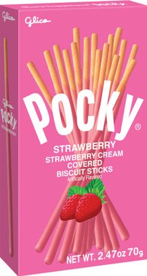 Glico Strawberry Cream Covered Biscuit Sticks, 2.47 Ounce (Pack of 120)