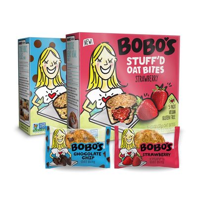 Bobo&#39;s Oat Bites Variety Pack Healthy Snack, 10 Chocolate Chip and 10 Strawberry (20 Bites) - Vegan - Non GMO - Plant Based (20, Strawberry - Chocolate Chip Variety Pack)