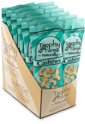 Trophy Farms All Natural Cashews 12pk