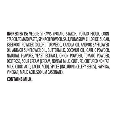 Sensible Portions Garden Veggie Straws, Zesty Ranch, 1 Oz (Pack of 36)