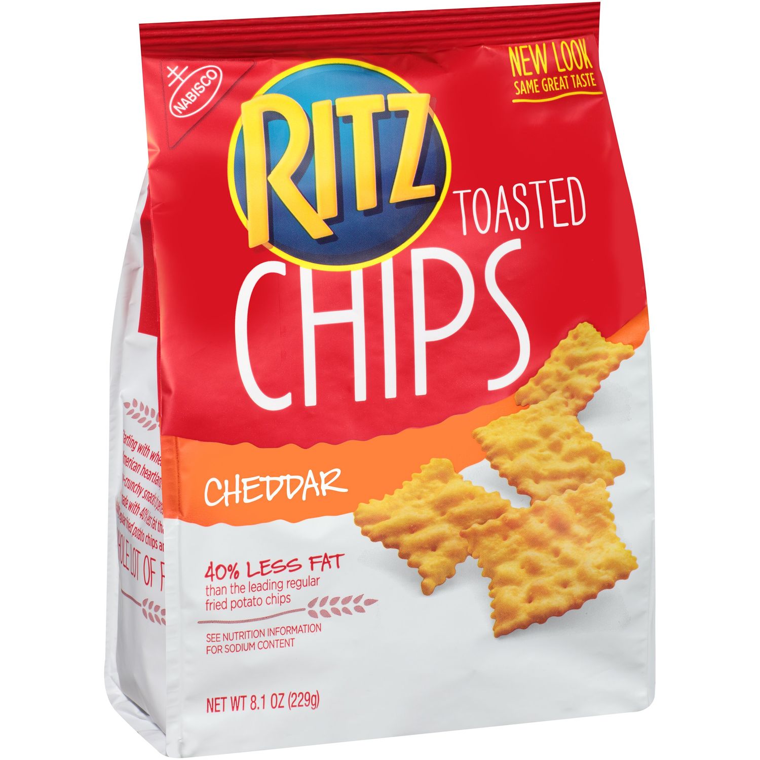 Ritz Toasted Chips (Cheddar, 8.1-Ounce Bag)