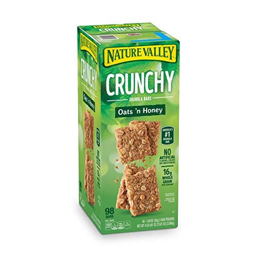 Nature Valley Crunchy Granola Bars Oats &#39;N Honey - 98 Bars Of 2 bar Pouches of 49ct-1.49oz