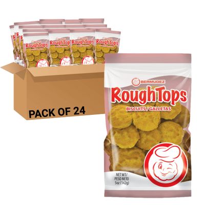 Bermudez Rough Tops Biscuits, 5 oz. (Pack of 24)