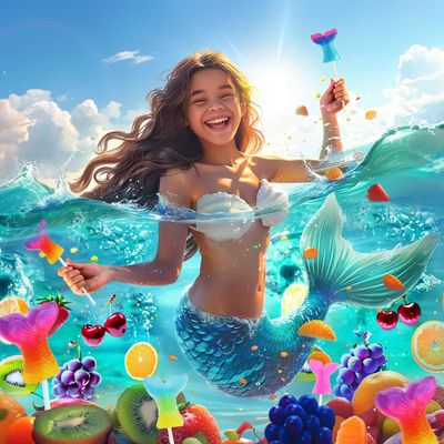 Mermaid Lollipops 24pk, Mermaid Tail Candy Lollipops for Mermaid Birthday Party Favors, Lollipops Mermaid Candy, Mermaid Snacks, Mermaid Suckers &amp; Mermaid Treats for Mermaid Party Supplies