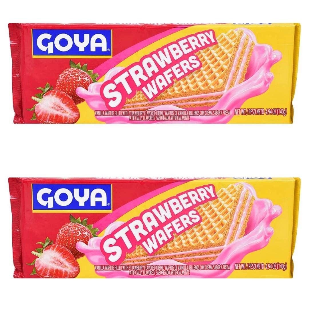 Lot of 2 Goya Wafers - 4.94 Oz Each (Strawberry)