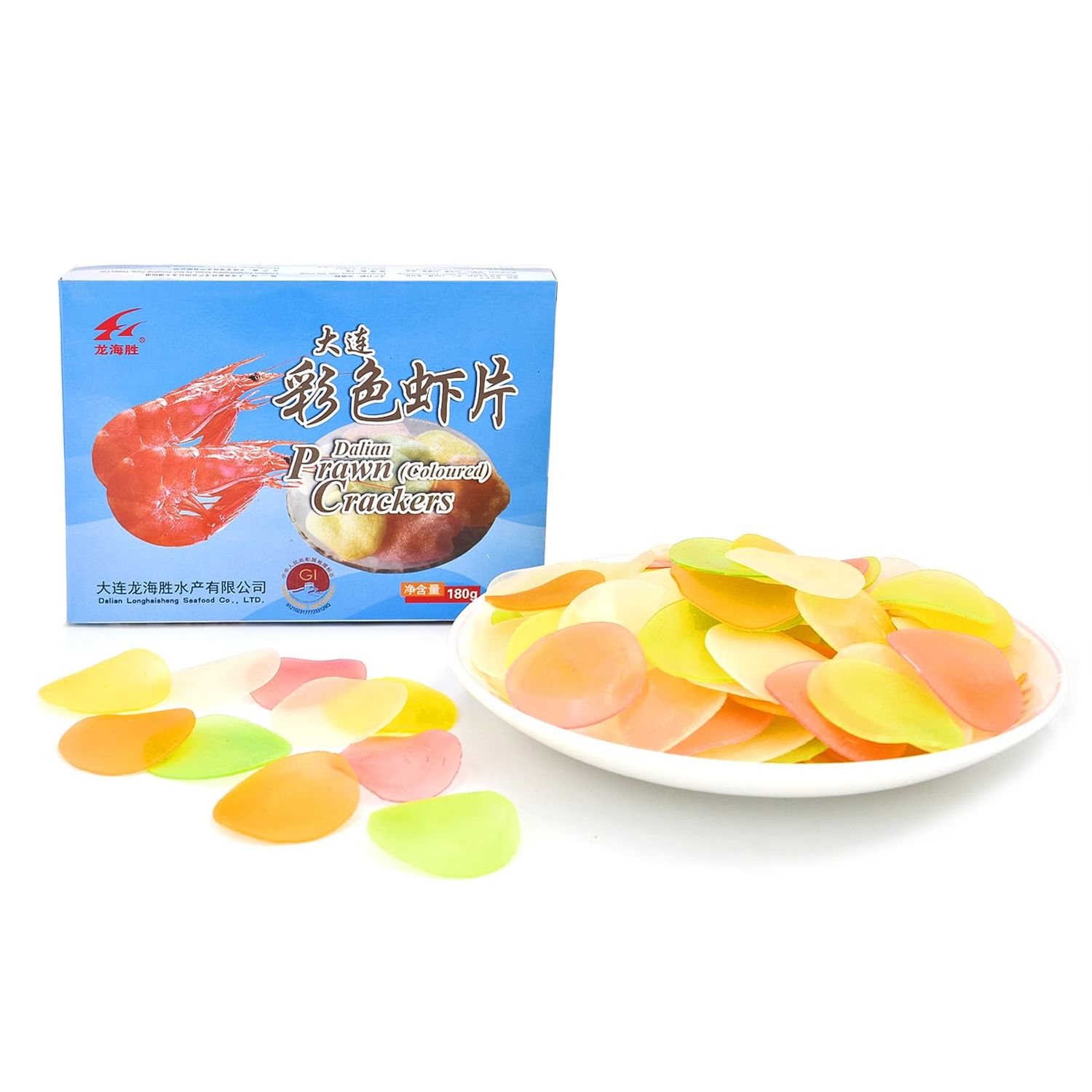 Yip Choice Uncooked Colourfur Prawn Crackers, Snacks and Party Appetizer, Great for Curry, Crispy Shrimp Flavor Chip Snacks 6.35oz