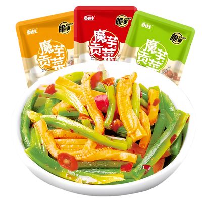 Spicy Konjac,Snack,Hot Strips,Latiao,Mixed with Crispy Tribute Vegetables,Moyushuang,Low Calorie Chinese Special Snacks,Individual Small Package,Vegan - Kosher (25 Packs, 9gBag)
