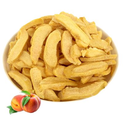 Freeze-dried yellow peach chips 5.64oz Yellow peach chips small peach fruit snacks Baked ingredients fruit and vegetable chips dehydrated dried vegetables