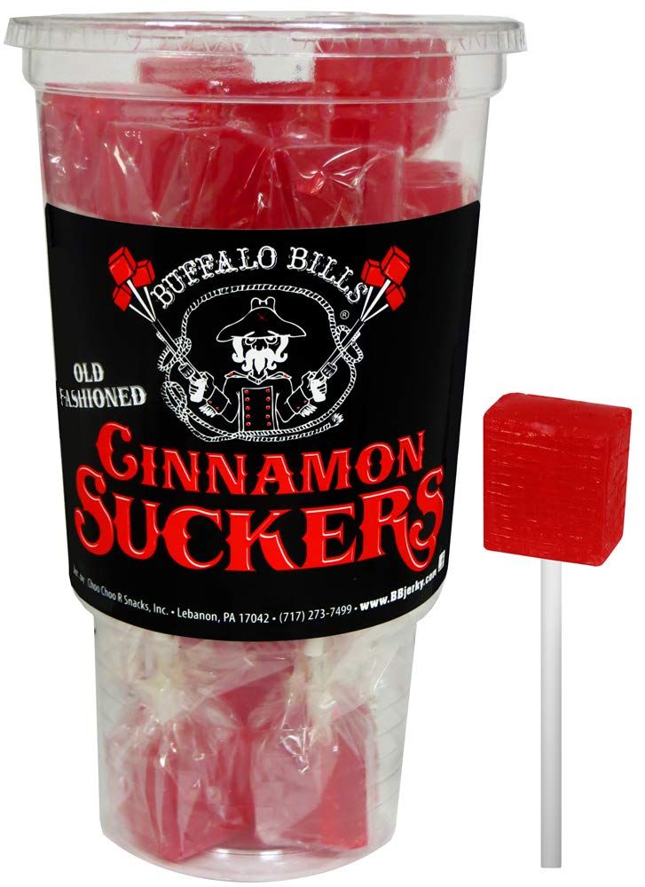 Buffalo Bills Old Fashioned Cinnamon Suckers (18 individually wrapped cinnamon lollipops per cup)
