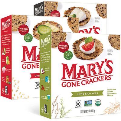 Mary&#39;s Gone Crackers Legacy Variety Pack, Original, Black Pepper, Herb -6.5 Oz (Pack Of 6), Organic Brown Rice, Flax &amp; Sesame Seeds, Gluten Free
