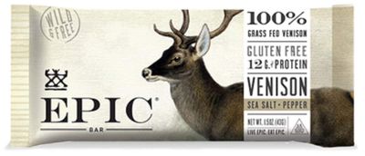 Epic Provisions Venison Sea Salt &amp; Pepper Bars 12 count