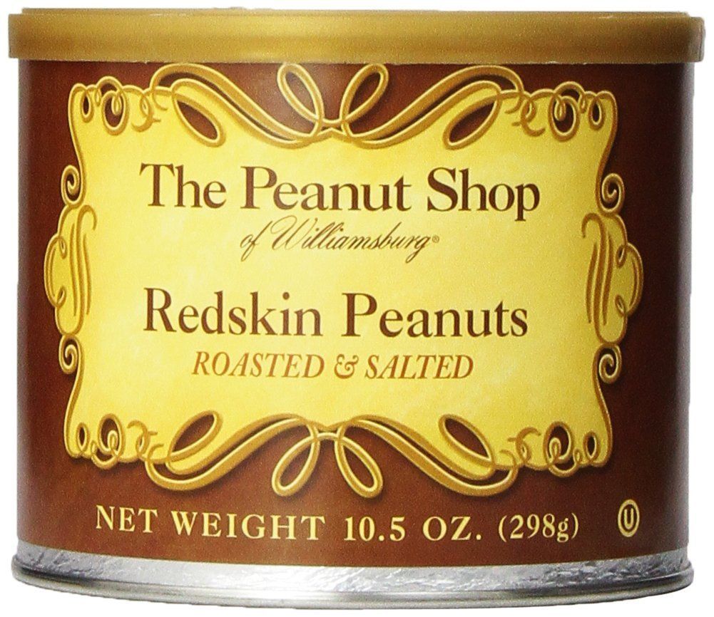 The Peanut Shop of Williamsburg Redskin Peanuts, Roasted &amp; Salted, 10.5 Ounce