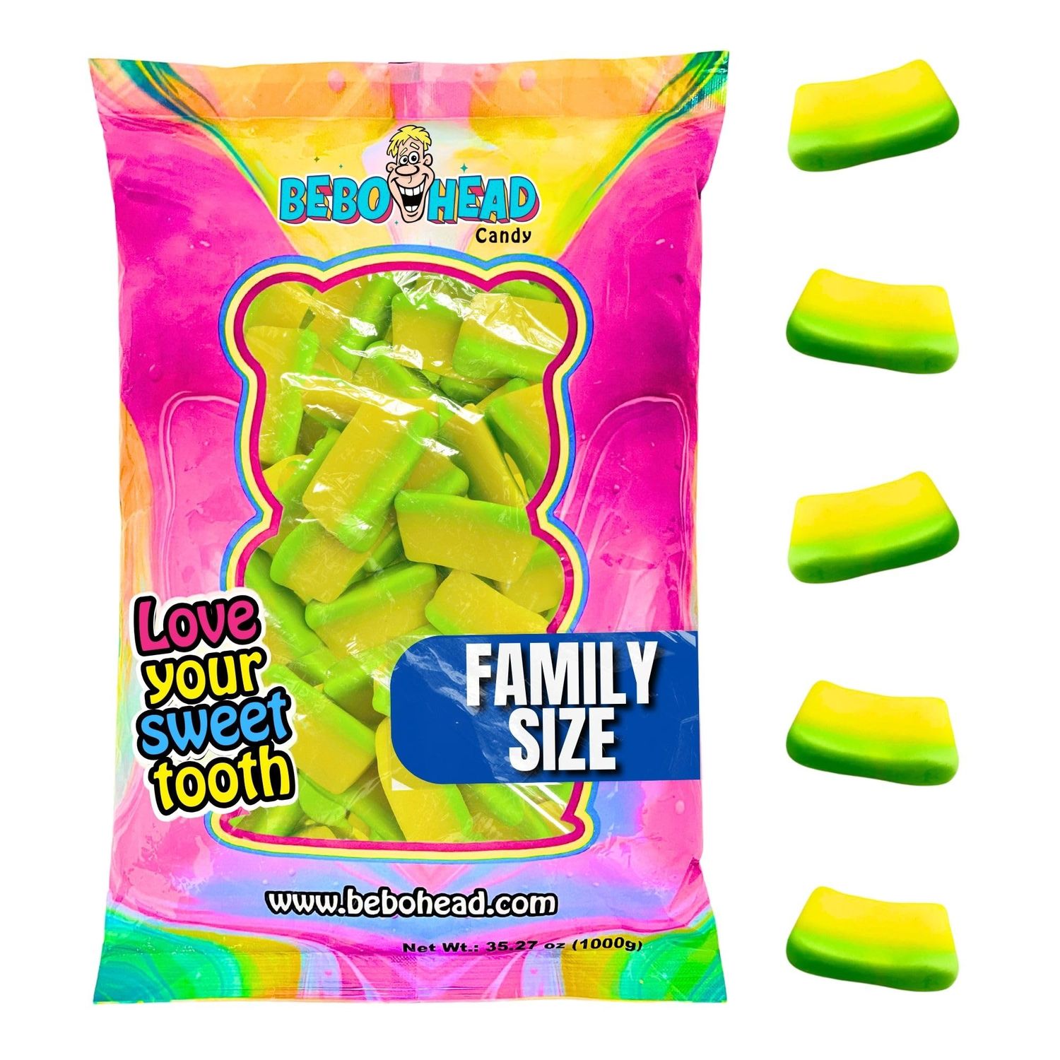 Sugar Kingdom | Gummy Pina Colada Slice Candy: Pina Colada Flavored - 2.2 Pound Bag