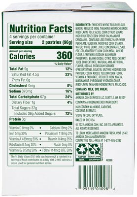Amazon Fresh, Frosted Cherry Toaster Pastries, 8 Count