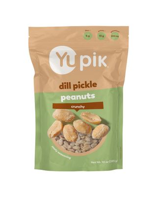 Yupik Dill Pickle Peanuts, 10 Oz, Crunchy Savory Snack, Made with Natural Ingredients, Seasoned Peanuts with Dill Pickle, Perfect for Party &amp; Game Night, Protein Snacks, Source of Fiber