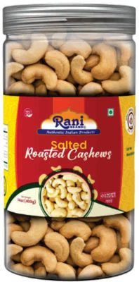 Rani Salted Roasted Cashews 14oz (400g) PET Jar, Non-Fried, Oil Free  All Natural | Vegan | Gluten Friendly | NON-GMO | Kosher | Air Roasted, Crunchy &amp; Flavorful