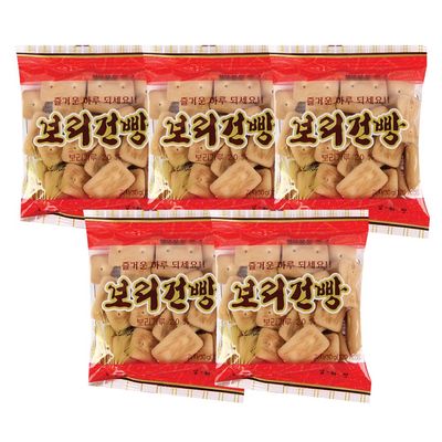 Korean Army Biscuits hardtack Barley Snack 30g x 5 pack - Gun-bbang Geon-ppang ê±´ë¹µ