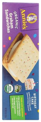Annie's Homegrown Organic Birthday Cake Graham Sandwiches, 8 OZ