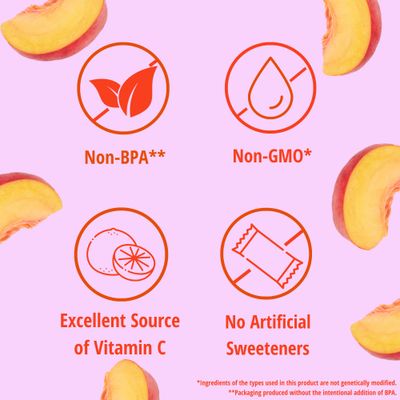 Del Monte Bubble Fruit Gel Peaches and Boba in Strawberry Flavored Gel, 4.5oz (24 Count) | Real Fruit & Popping Boba Pearls, Lunch Snacks, Fruit Cups