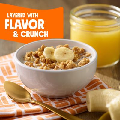 Bear Naked Granola Cereal, Whole Grain Granola, Breakfast Snacks, Peanut Butter, 12oz Bag (1 Bag)